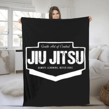 Discover Jiu Jitsu Gentle Art of Control Always Learning Fleece Blankets