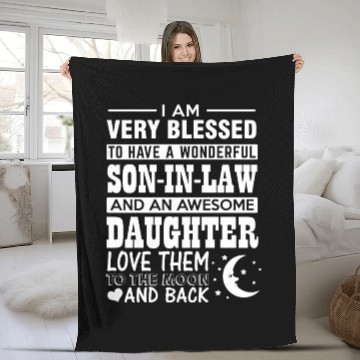 Discover Son in law Daughter in law Fleece Blankets