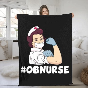 Discover OB Nurse Fleece Blankets