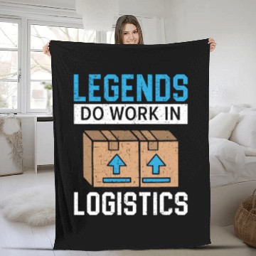 Discover Postal Worker Mail Lady Delivery Mail Escort Fleece Blankets
