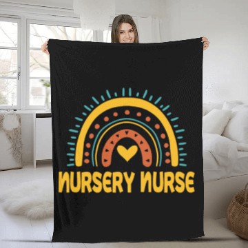 Discover Newborn Nursery Nurse Rainbow Apparel Fleece Blankets