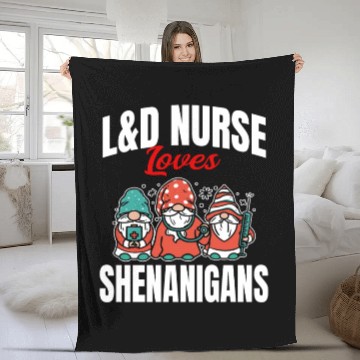 Discover L&D Nurse Love Shenanigans St. Patrick Day Fleece Blankets