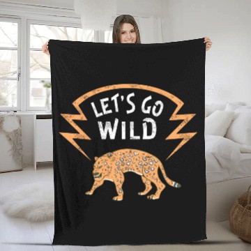 Discover Wildlife Jaguar Wild Animal Lover Fleece Blankets