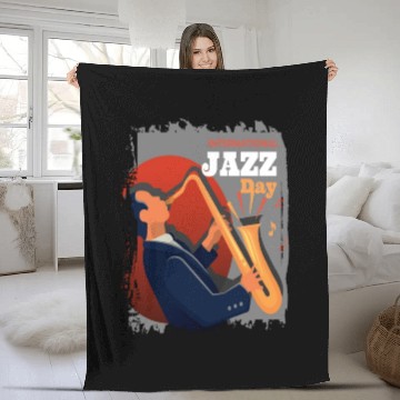 Discover Jazz music improvisation festival Fleece Blankets