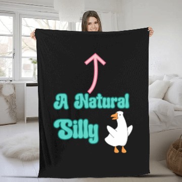 Discover A Natural Silly Goose: Fun & Lighthearted Design Fleece Blankets