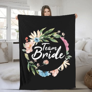 Discover Team bride I bachelorette party Fleece Blankets