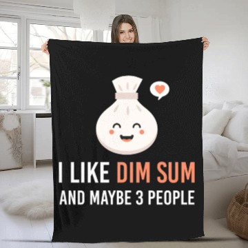 Discover i like dim sum and maybe 3 people Yum Cha Dumpling Fleece Blankets