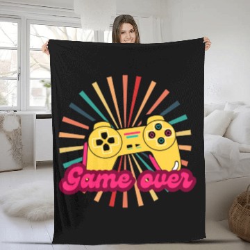 Discover Retro games painting Fleece Blankets