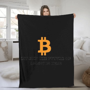 Discover Bitcoin Fleece Blankets