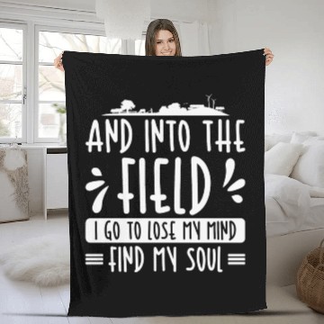 Discover And Into The Field Farmer Agriculture Farming Fleece Blankets