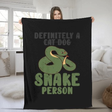 Discover Snake Pet Owner Reptile Herpetologist Python Fleece Blankets