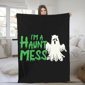 Discover Halloween Paranormal Ghost Hunters Horror Fans Fleece Blankets