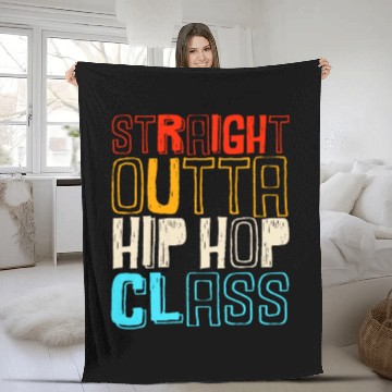 Discover Retro Breakdance Straight Outta Hip Hop Class Fleece Blankets