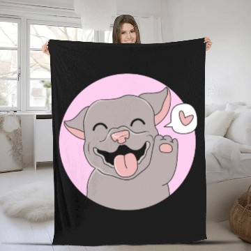 Discover American Pitbull Terrier Puppy Pet Cute Pitbull Fleece Blankets