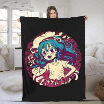 Discover Kawaii Chef: Adorable Anime for Foodies Fleece Blankets