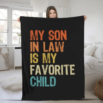 Discover My son in law is my favorite child Fleece Blankets