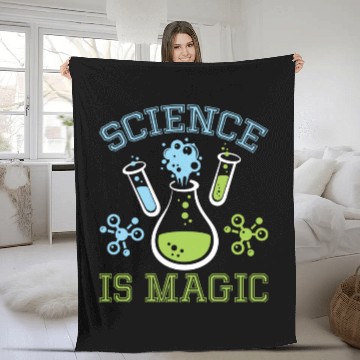 Discover Science Is Magic I Chemistry Fleece Blankets