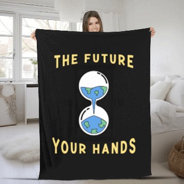Discover Earth Hour Time Environmentalist Save The Planet Fleece Blankets