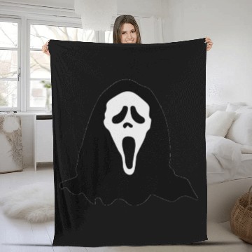 Discover Scream Ghost face Fleece Blankets
