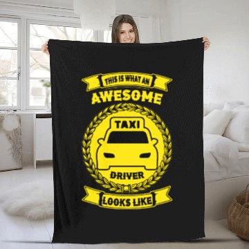 Discover this is what an awesome taxi driver looks like Fleece Blankets