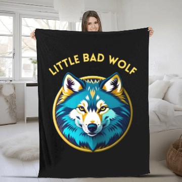Discover Little Bad Wolf Graphic Fleece Blankets
