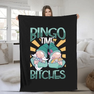 Discover Bingo Card Game Grandma Bingo Player Bingo Cards Fleece Blankets