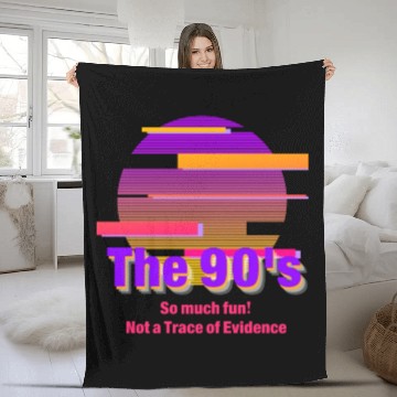Discover The Freedom of the 90's - So much fun! Fleece Blankets