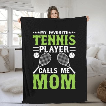 Discover MY FAVORITE TENNIS PLAYER Fleece Blankets