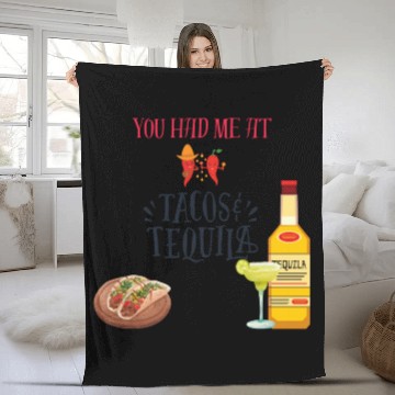 Discover Tacos & Tequila Fleece Blankets