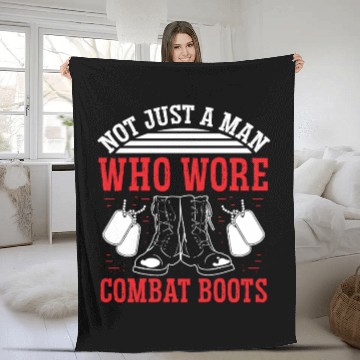 Discover Soldier not just combat boots military army Fleece Blankets