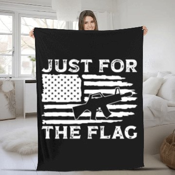 Discover Soldier just for flag military army veteran Fleece Blankets