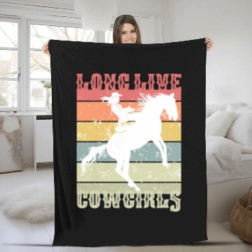 Discover Long Live Cowgirls: Celebrate Western Style Fleece Blankets