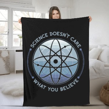 Discover Science Doesn't Care Fleece Blankets