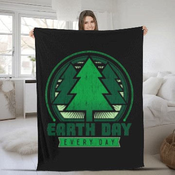 Discover Earth Day Every Day Fleece Blankets