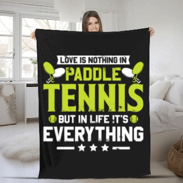 Discover Love is Nothing in Paddle Tennis Fleece Blankets