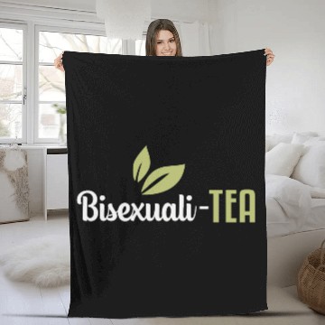 Discover Bisexual Bisexuali Tea Gays Lgbt Lesbians Funny Fleece Blankets