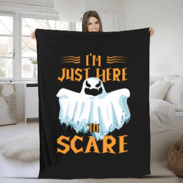 Discover Halloween Paranormal Ghost Hunters Horror Fans Fleece Blankets