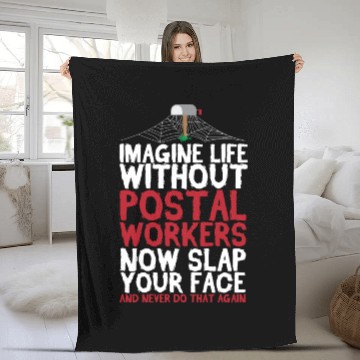 Discover Postal Worker Mail Carrier Fleece Blankets