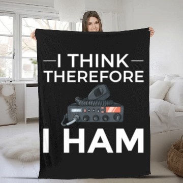 Discover Think Therefore Ham Radio nostalgia Fleece Blankets