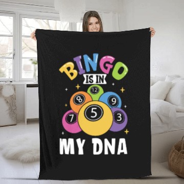 Discover Bingo Card Game Grandma Bingo Player Bingo Cards Fleece Blankets