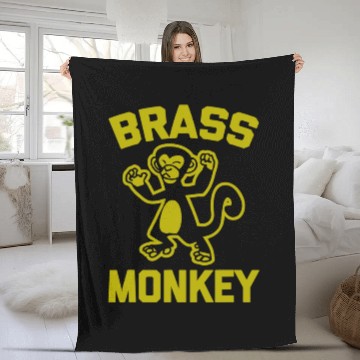 Discover Brass Monkey Fleece Blankets funny saying sarcastic music r