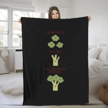 Discover Broccoli Vegatable Fleece Blankets
