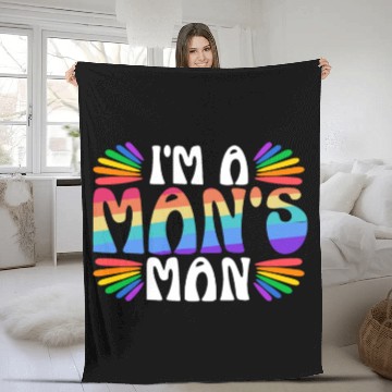 Discover Gay Rights Rainbow Pride Month LGBTQ Gay Pride Fleece Blankets