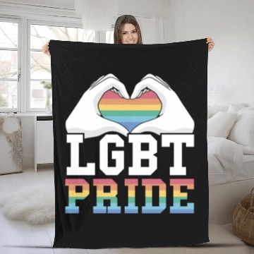 Discover Gay Rights Rainbow Pride Month LGBTQ Gay Pride Fleece Blankets