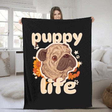 Discover Puppy Lite i Love Dogs Unisex Fleece Blankets