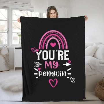 Discover You're My Penguin Fleece Blankets