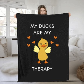 Discover Funny Duck Lover Cute Animal Fleece Blankets