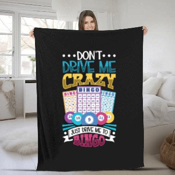 Discover Bingo Card Game Grandma Bingo Player Bingo Cards Fleece Blankets