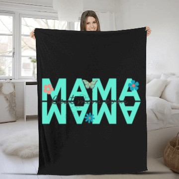 Discover mama best mom ever Fleece Blankets