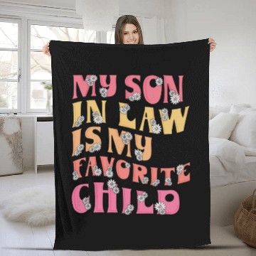 Discover my son in law is my favorite Child Fleece Blankets